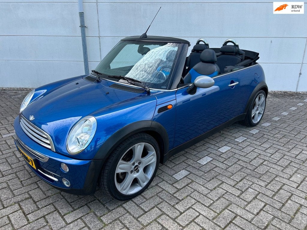 Mini Cabrio 1.6 Cooper Airco Nieuwe Koppeling Set Nieuwe Apk, Auto's, Mini, Bedrijf, Te koop, Cabrio, ABS, Airbags, Airconditioning