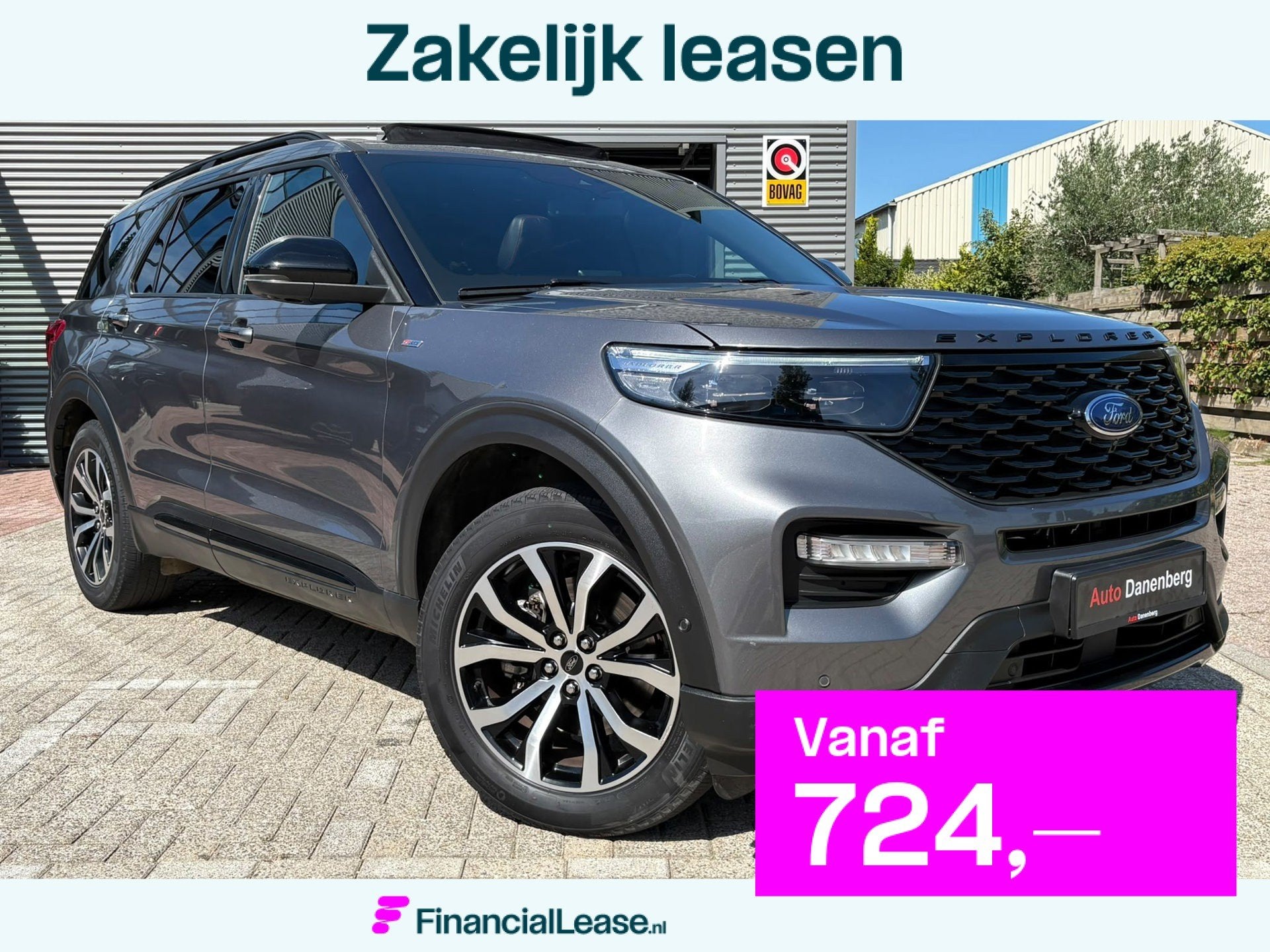 Ford Explorer 3.0 V6 EcoBoost PHEV ST-Line, Dealer onderhouden, Adaptive Cruise Control, 2441 kg, Bedrijf