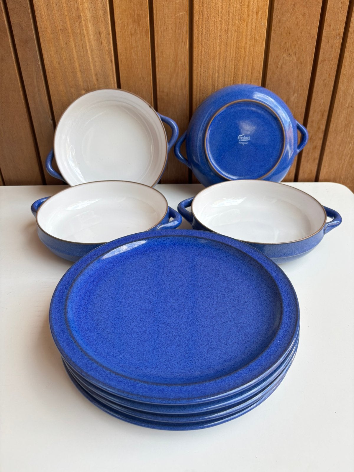 Friesland Ceracron Ammerland Blue servies – 8-delig, Antiek en Kunst, Ophalen of Verzenden