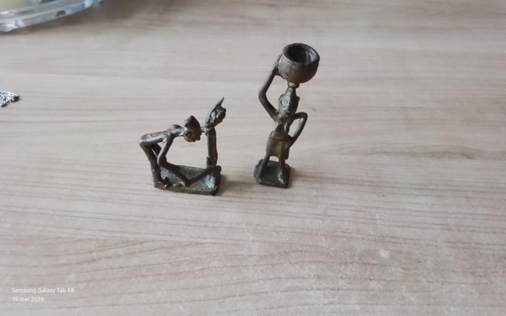 Antieke Ashanti/Akan Bronzen Beeldjes - Handgegoten, Ophalen of Verzenden