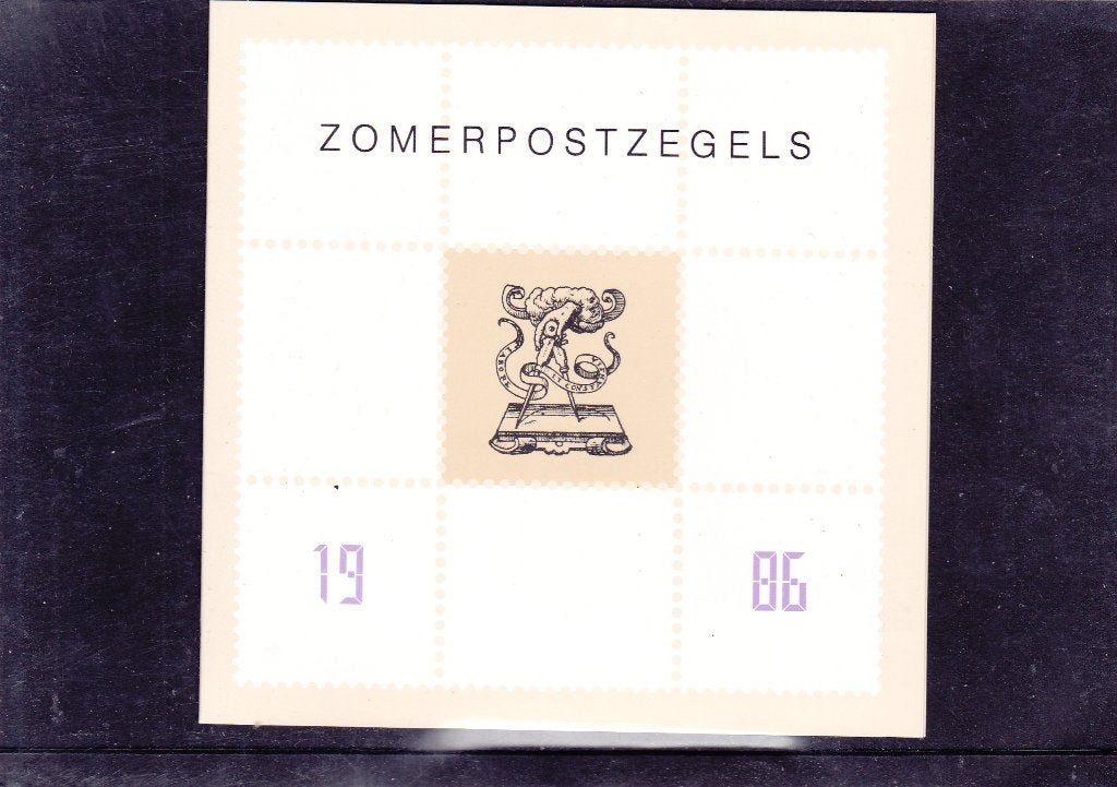 Bedankkaart Zomer 1986 (456,384), Verzenden