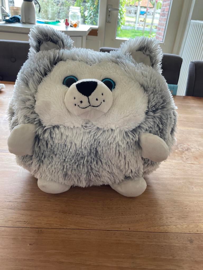 Leuke zachte knuffel / kussen in de vorm van een egel, Overige typen, Grijs, Ophalen of Verzenden, Zo goed als nieuw