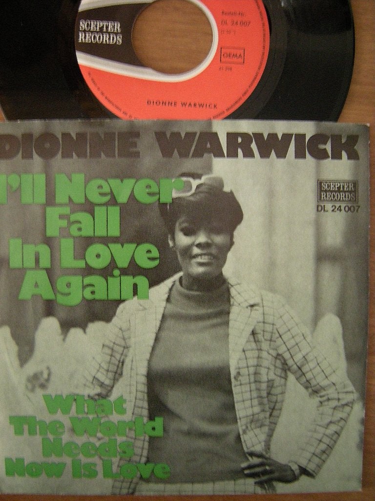 Dionne Warwick (I'll Never Fall In Love Again), Gebruikt, 7 inch, Ophalen of Verzenden, R&B en Soul
