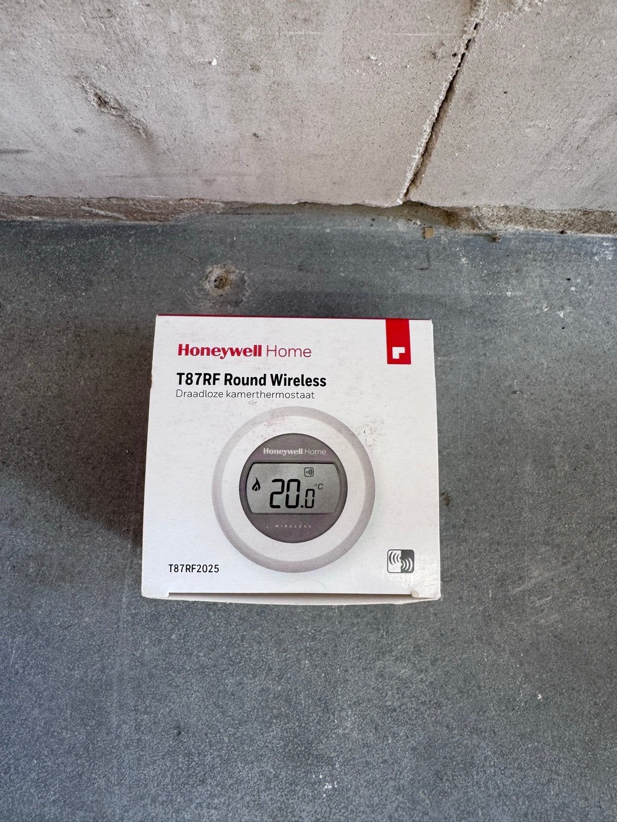 Honeywell Home T87RF Round Wireless Thermostaat, Ophalen, Nieuw