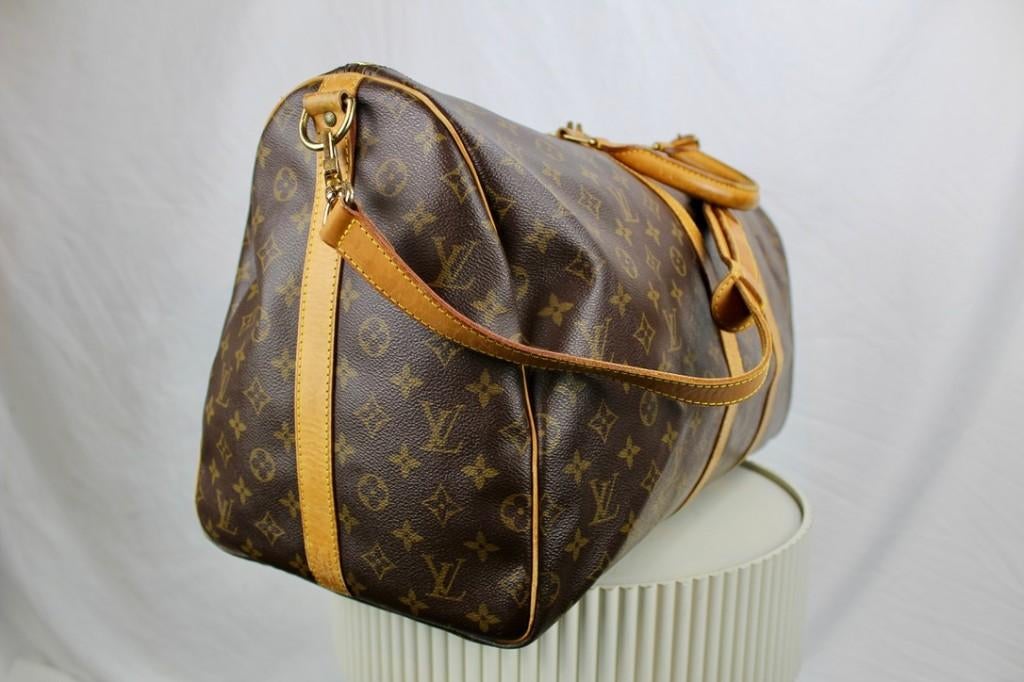 Louis Vuitton Keepall 55 Bandouliere - 986, Sieraden, Tassen en Uiterlijk, Tassen | Reistassen en Weekendtassen, 40 tot 60 cm