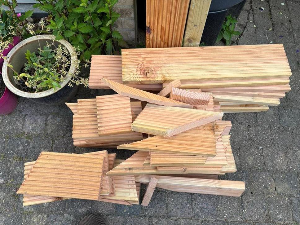 Douglas vlonderplank reststukken / hobbyhout, Tuin en Terras, Terrasdelen en Vlonders, Ophalen, Nieuw, Hout