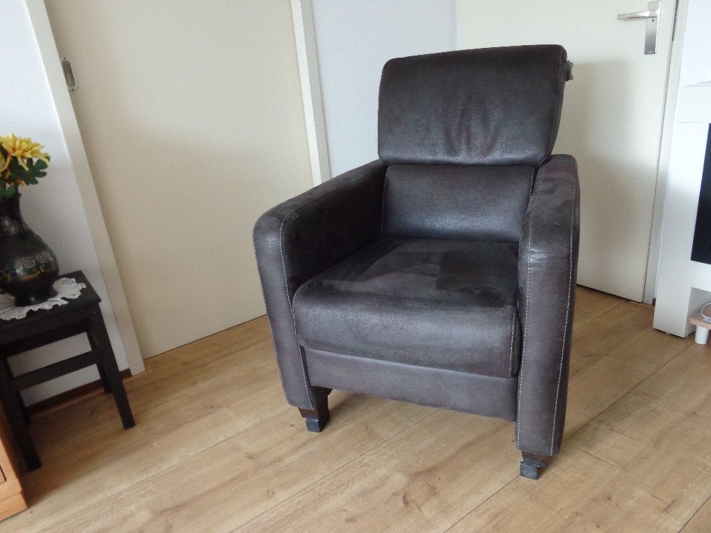 fanteuil, Huis en Inrichting, Ophalen, Gebruikt, Bruin, Eén