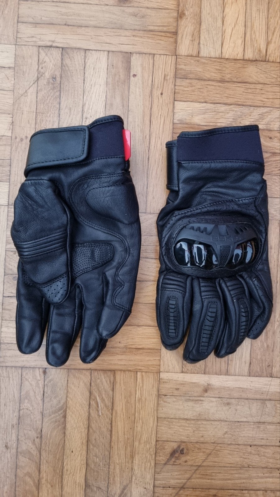 Zwarte leren motorhandschoenen maat L, Eska, Dames, Ophalen of Verzenden, Handschoenen