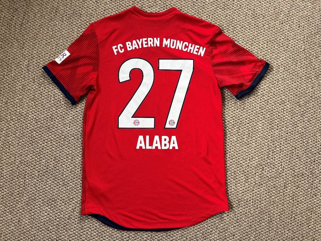 Matchworn Bayern Munchen shirt Alaba Supercup 2018, Maat XL, Ophalen of Verzenden, Zo goed als nieuw, Shirt