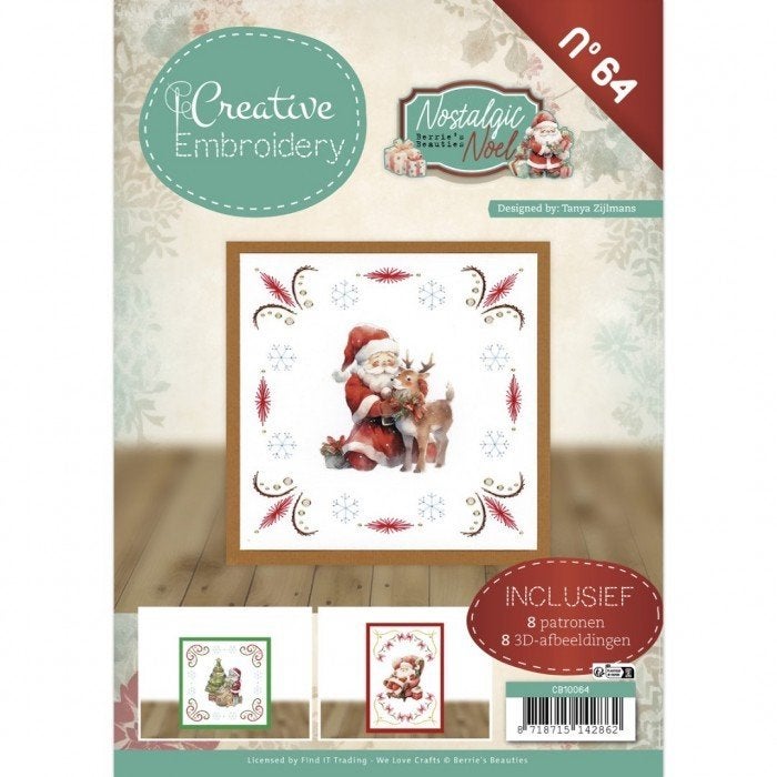 Creative Embroidery Nostalgic Noel Berrie's Beauties CB10064, Hobby en Vrije tijd, Kerst, ., Overige typen, Nieuw