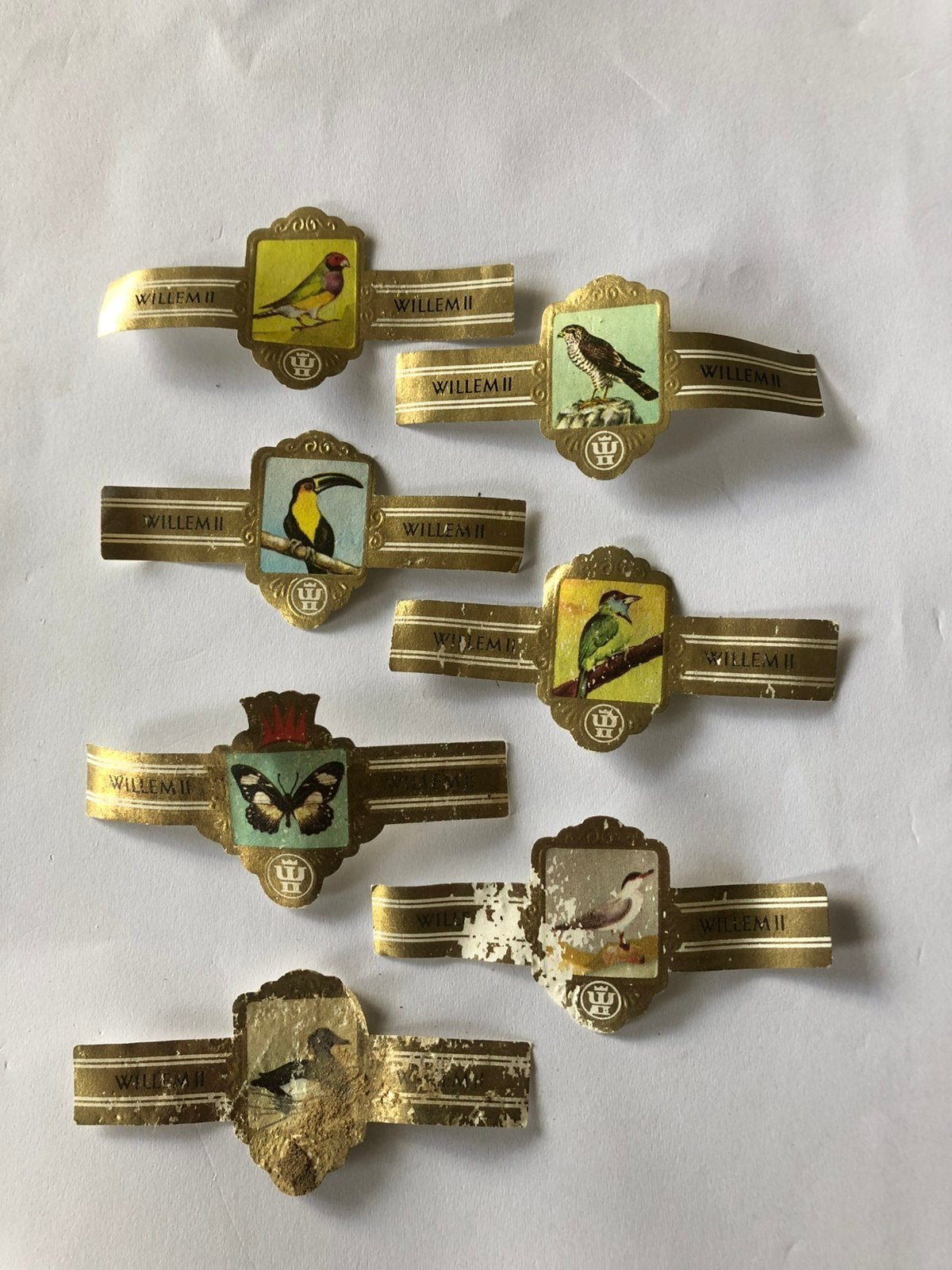 Vintage sigarenbandjes gebruikt, Ophalen of Verzenden, Gebruikt, Sigarenbandjes