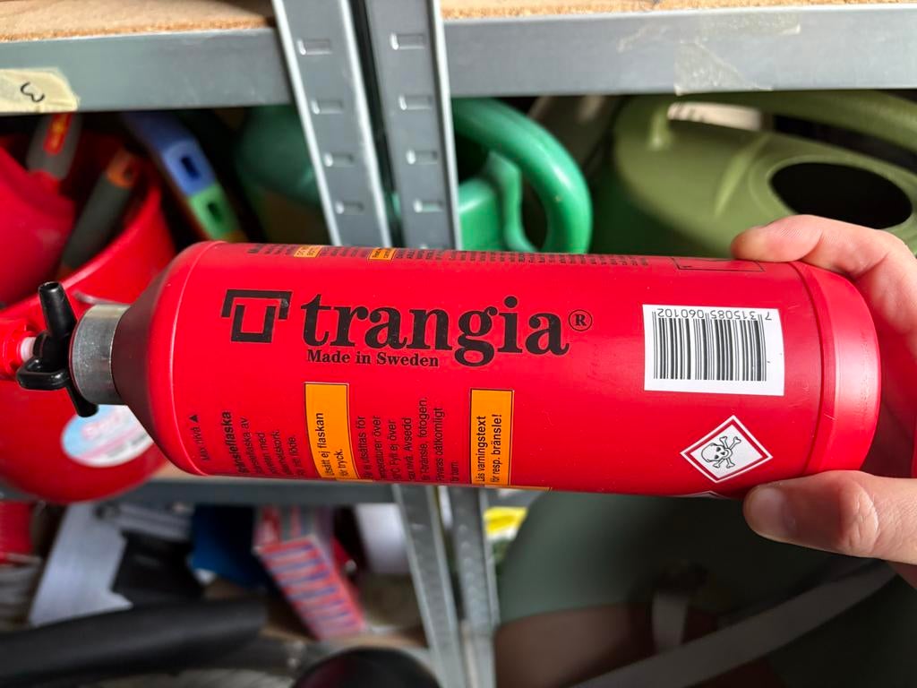 Trangia brandstoffles 1 liter - Made in Sweden, Ophalen of Verzenden, Zo goed als nieuw