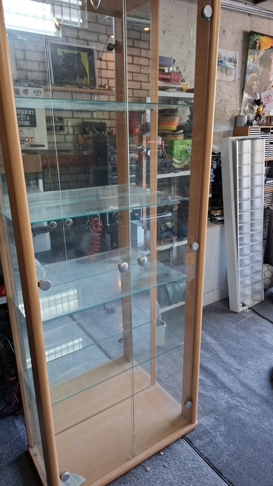 Mooie Vitrinekast, Huis en Inrichting, Ophalen, Gebruikt, 50 tot 100 cm, 150 tot 200 cm