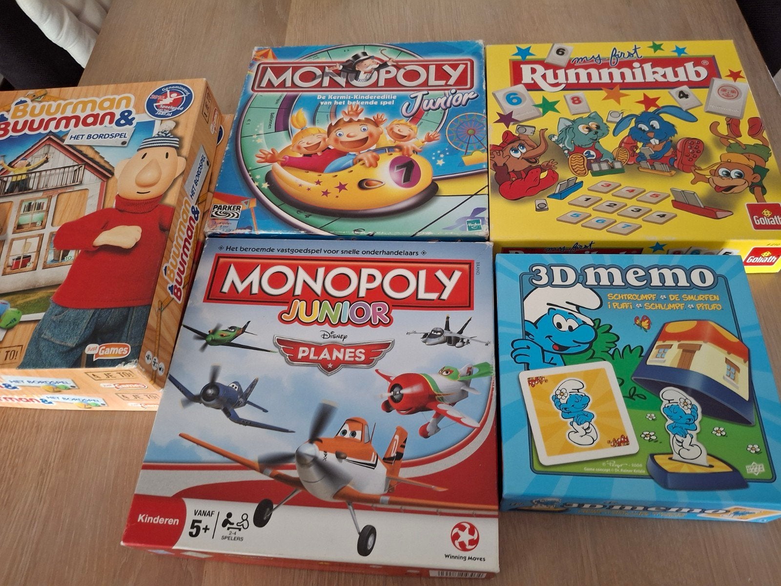 6 mooie complete spellen., Hobby en Vrije tijd, Gezelschapsspellen | Bordspellen, Vijf spelers of meer, Ophalen of Verzenden, Gebruikt