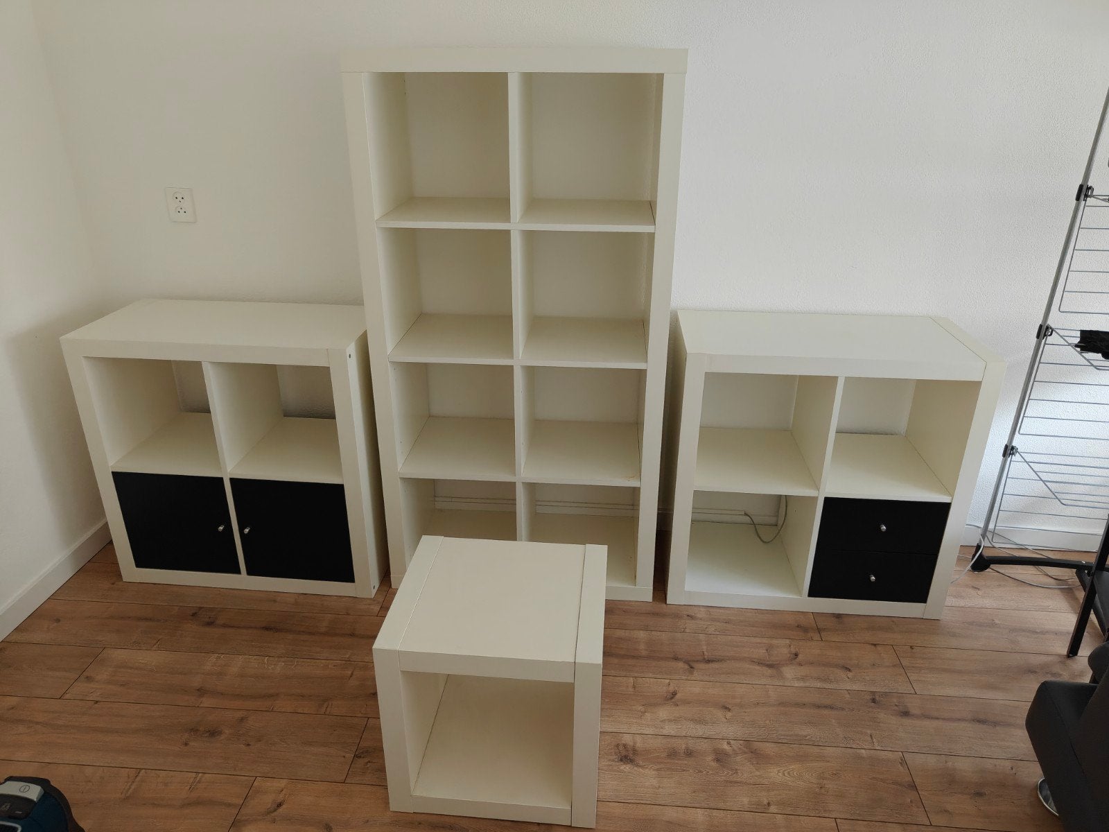 IKEA expedit ( nu Kallax ) kasten - Wit inzet, Ophalen, Gebruikt, 25 tot 50 cm, Minder dan 100 cm