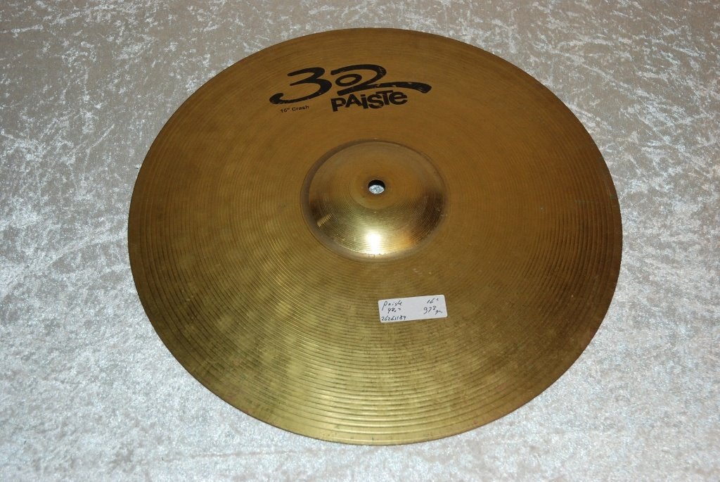 Paiste 302 crash bekken 978gr 16 inch  <26261184>, Gebruikt, ., Drums of Percussie, Ophalen of Verzenden