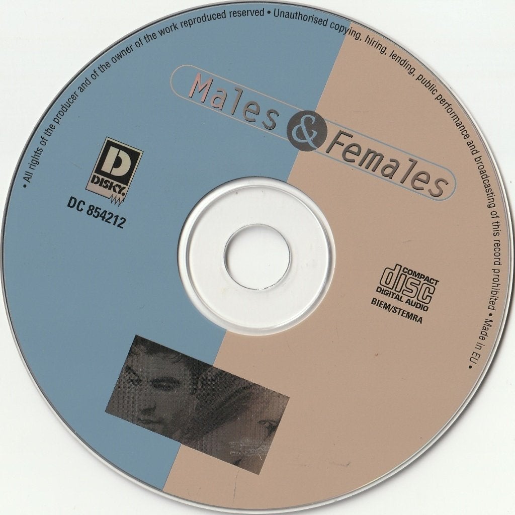 Males & Females cd  zonder hoes, Ophalen of Verzenden, Zo goed als nieuw, Pop