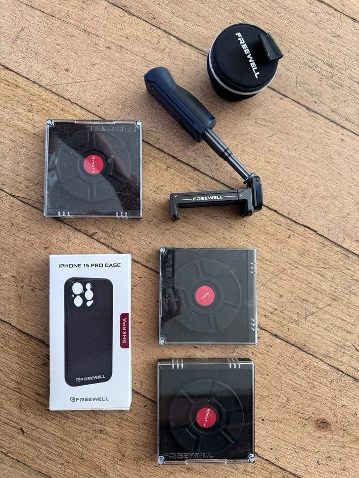 Freewell sherpa Cinema Kit met hoesje voor iPhone 15 Pro, Ophalen of Verzenden