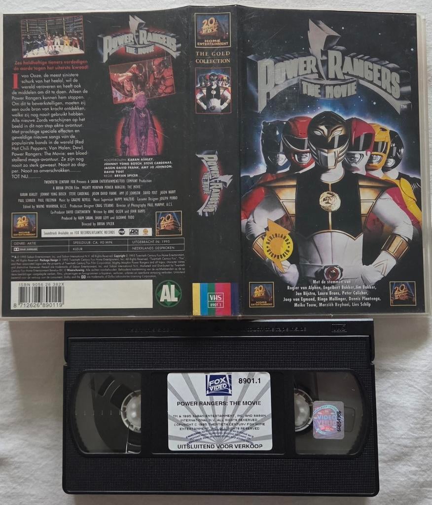 Mighty Morphin Power Rangers (NL Versie) VHS Kinderen/Jeugd, Cd's en Dvd's, VHS | Kinderen en Jeugd, Alle leeftijden, Ophalen of Verzenden