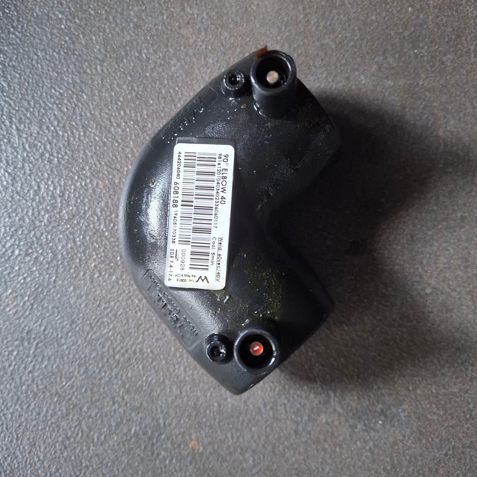 18x 90 graden elektrosok knie 40mm PN16 IPE 100, Minder dan 30 cm, Overige typen, Nieuw, Minder dan 60 cm
