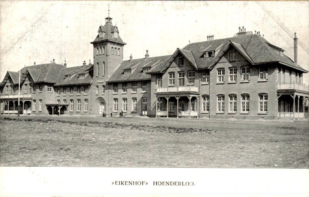 Hoenderloo - Eikenhof - gebouw, Ophalen of Verzenden, 1920 tot 1940, Gelopen, Gelderland