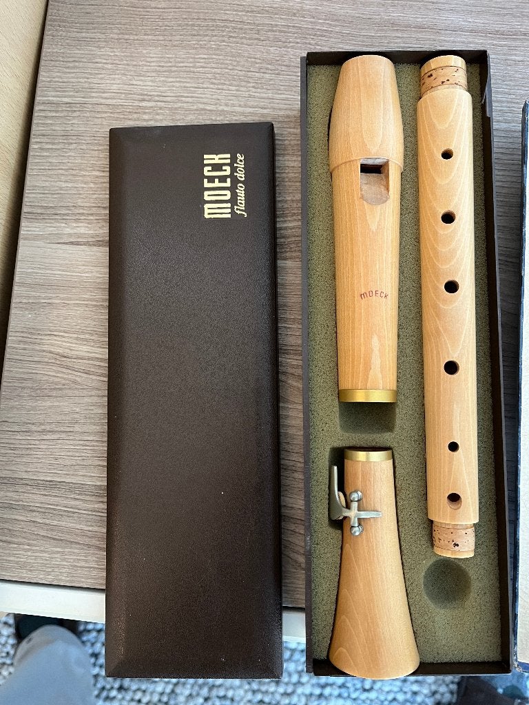 Moeck flauto dolce altblokfluit, Ophalen, Gebruikt, Alt, Met koffer, hoes of etui