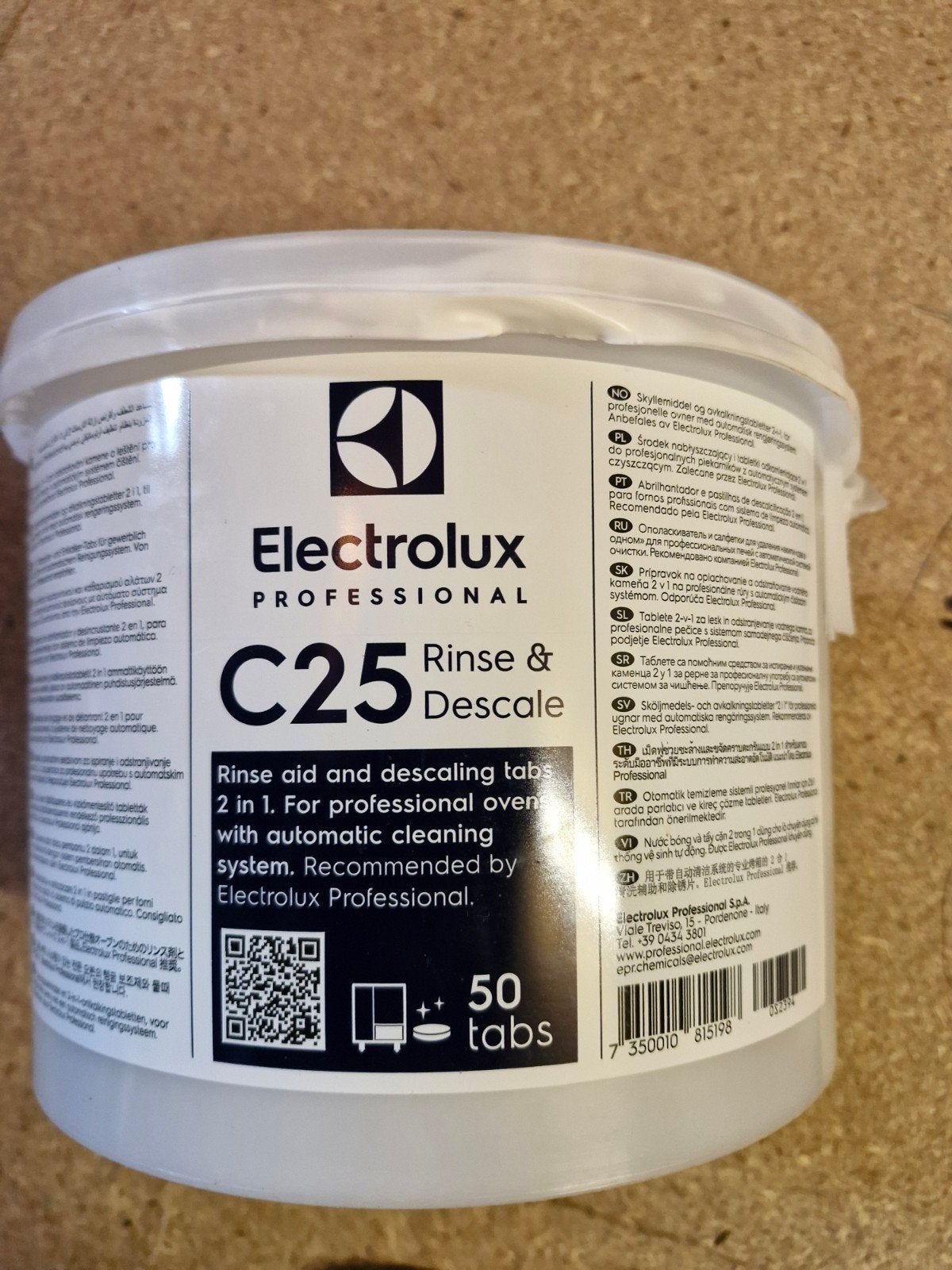 Electrolux Professional C25 Spoel- en Ontkalkingstabletten, Ophalen, Nieuw