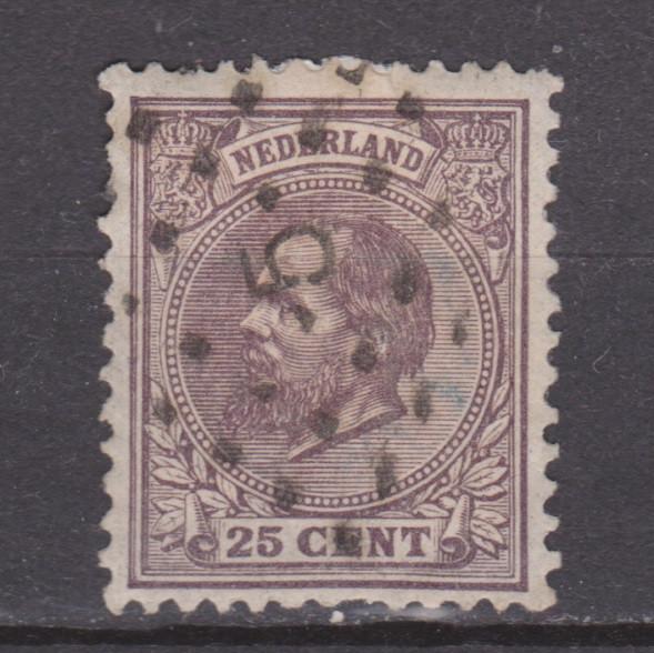 NVPH 26 AMSTERDAM puntstempel 5 Willem III 1872, Ophalen of Verzenden, T/m 1940, Gestempeld