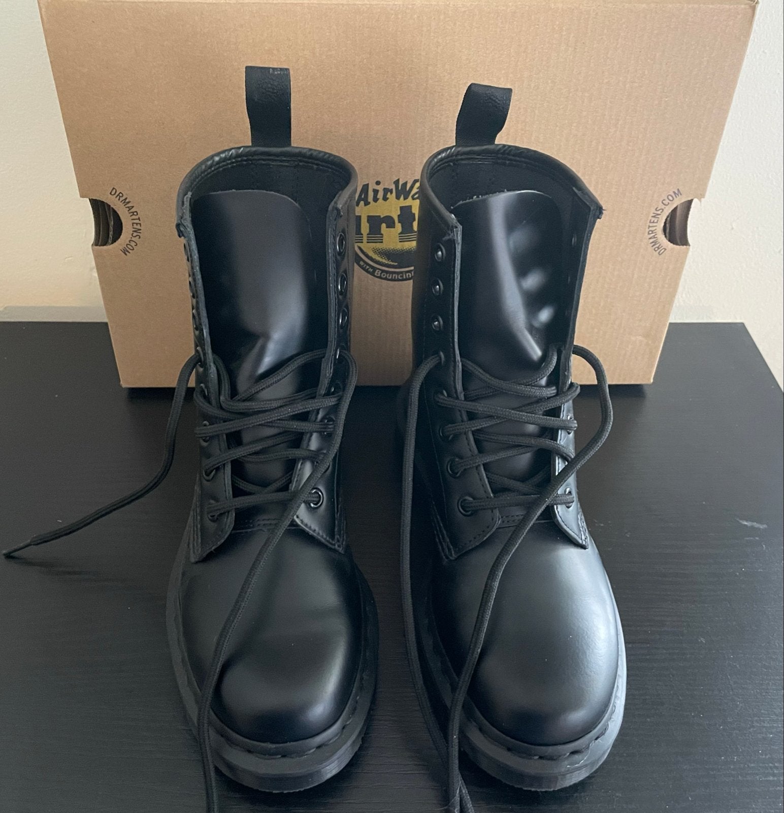 Dr. Martens 1460 Mono Zwarte Leren Laarzen - Nieuw in doos, Ophalen of Verzenden, Nieuw, Zwart, Lage of Enkellaarzen