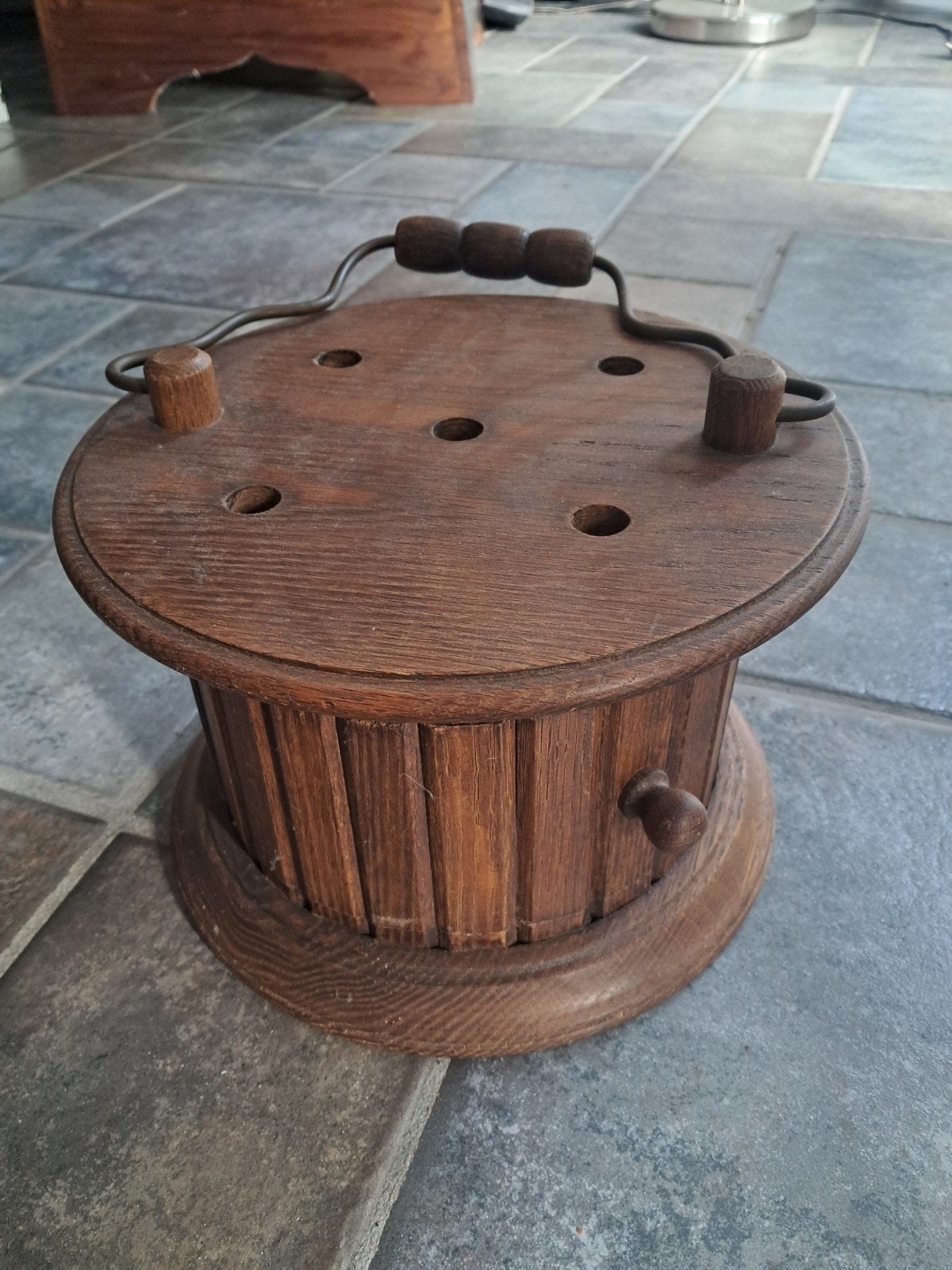 Vintage houten theestoof, Antiek en Kunst, Ophalen