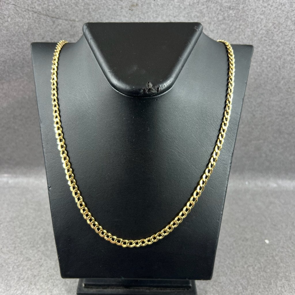 Gouden Ketting | 18k | 11,75g | 65cm | gourmet | 410300, Sieraden, Tassen en Uiterlijk, Kettingen, Gebruikt, Goud, Goud, Ophalen of Verzenden