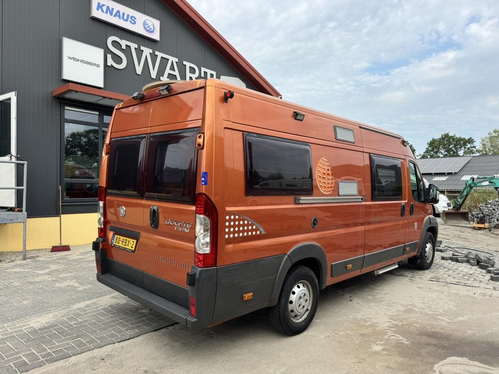 Globecar Campscout Maxi 2persoon buscamper Fiat Ducato 160pk, Caravans en Kamperen, Campers, Tot en met 2, 6 tot 7 meter, Bedrijf