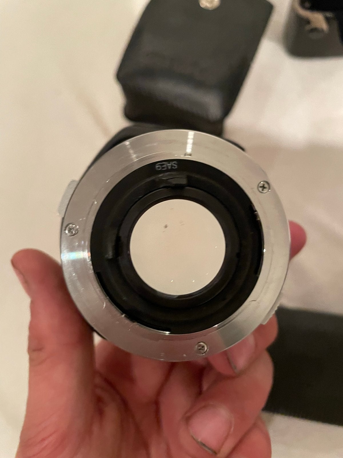 Olympus OM10 Spiegelreflexcamera met 50mm lens en flitser, Ophalen, Gebruikt, Spiegelreflex, Olympus