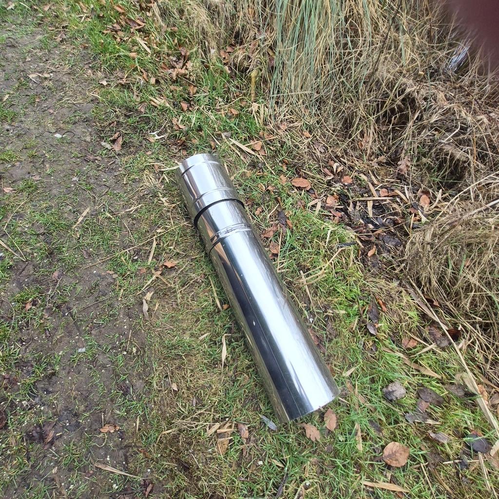 Dubbelwandige kachelpijp van corrosiebestendig RVS, Ophalen, Nieuw, Vrijstaand, Overige soorten