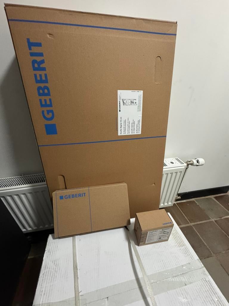 4-in-1 set: Geberit Duofix Sigma installatie + Tornado, Doos, Minder dan 35 cm, Ophalen of Verzenden, Zo goed als nieuw