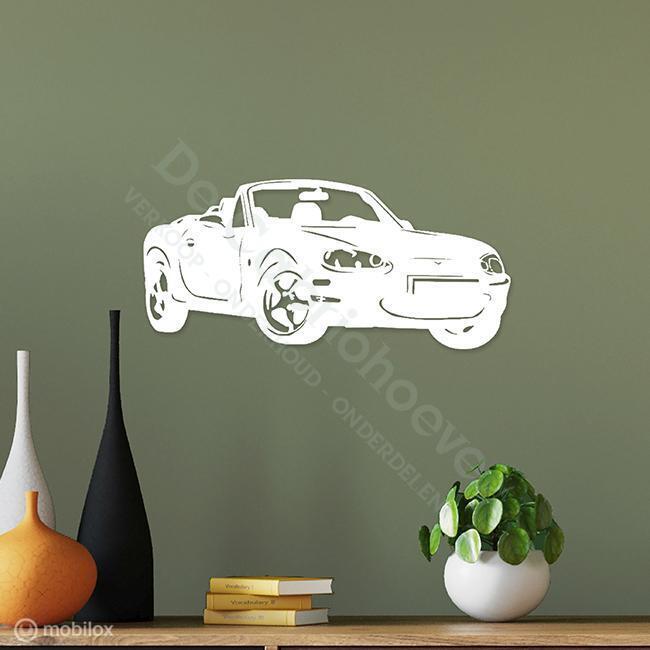 MX5 Wanddecoratie NB (48*21cm) Wit, De Cabriohoeve VOF, Nieuw, Info@cabriohoeve.nl, Julianalaan 9, 9462PG Gasselte, Nederland