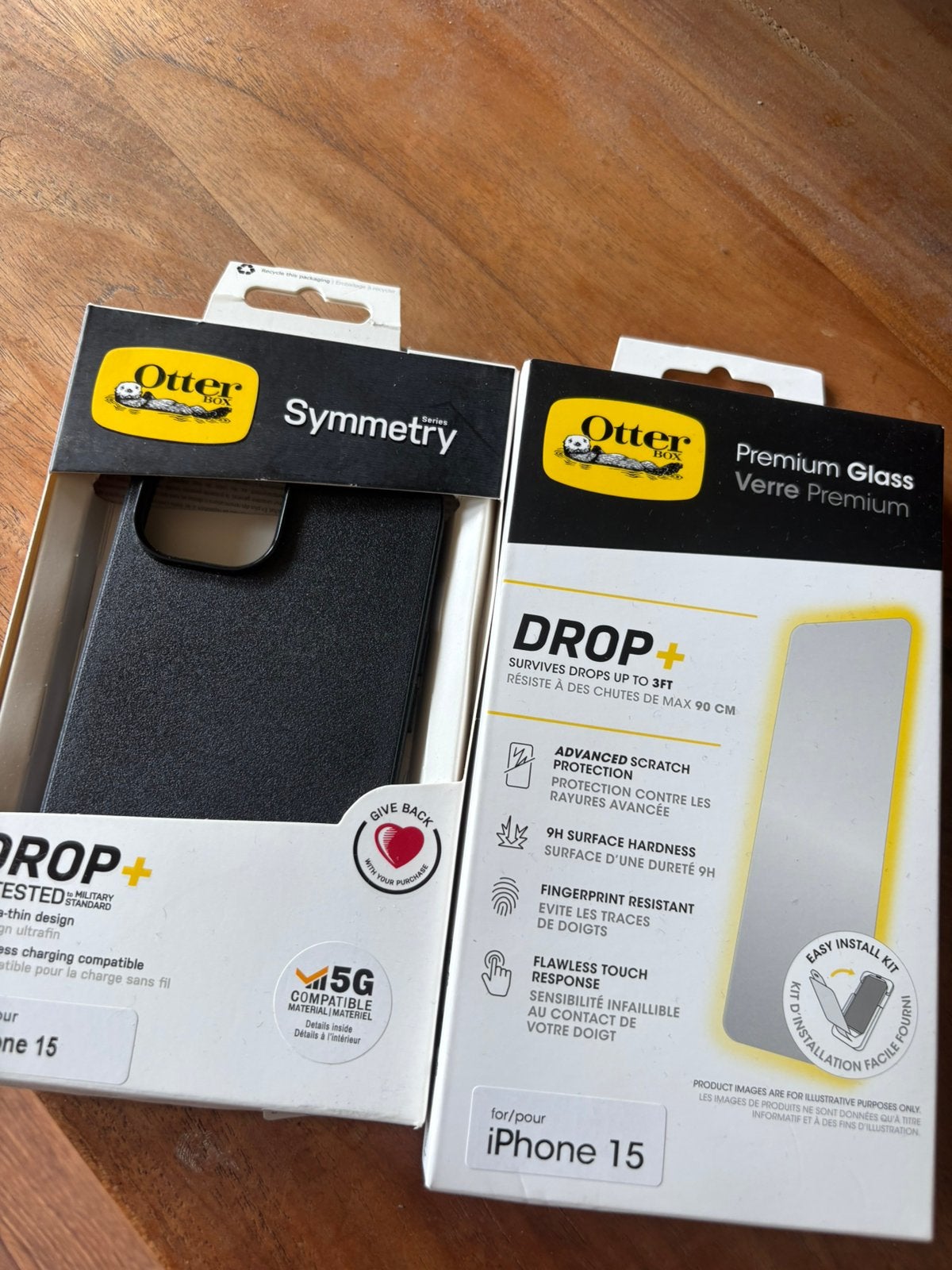 iPhone 15 Hoes + Screenprotector , Nieuw , Otterbox  !, Ophalen, IPhone 15, Zwart, Nieuw