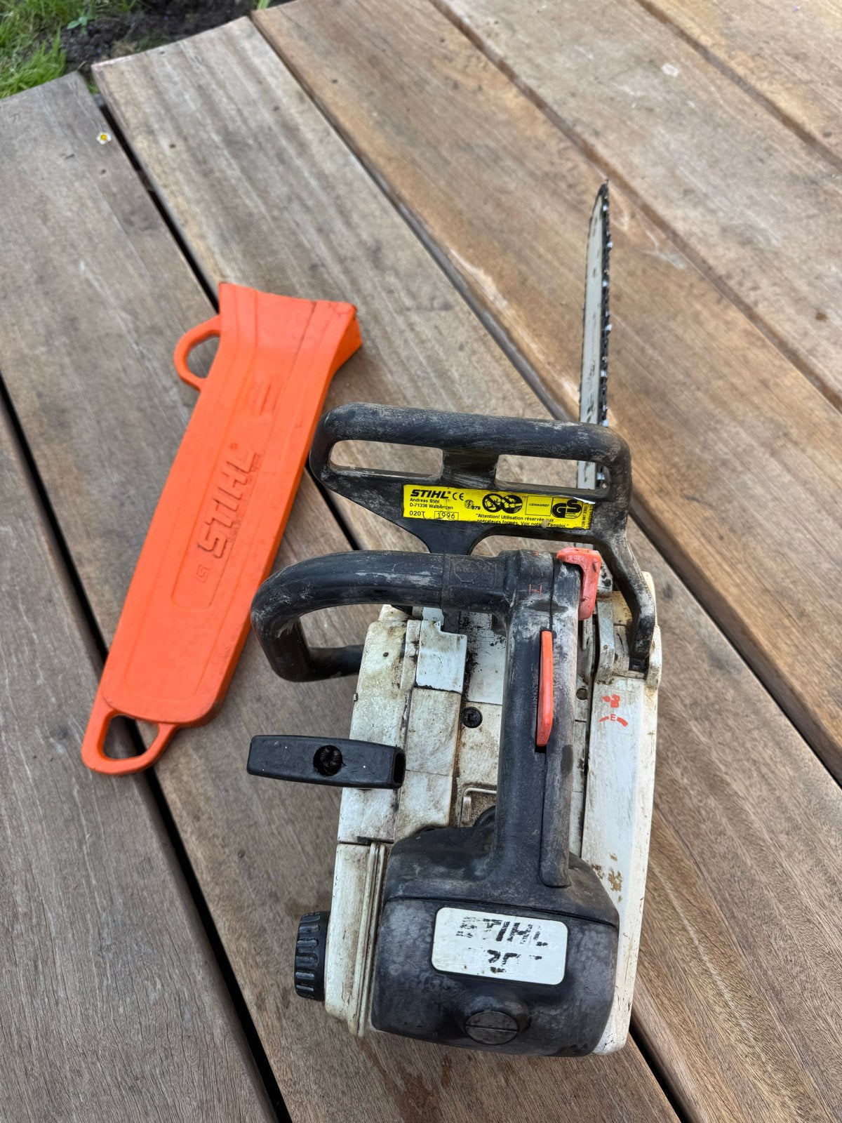 Stihl 020T Tophandle Kettingzaag uit 1996 - Goed Lopend, Ophalen, Gebruikt, 50 mm of meer