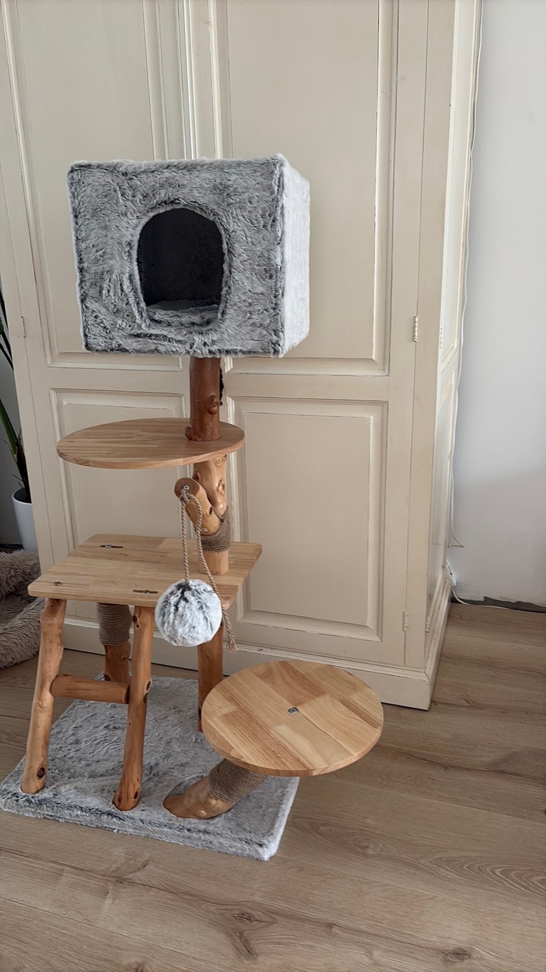 Fantastische krabpaal !, Poes