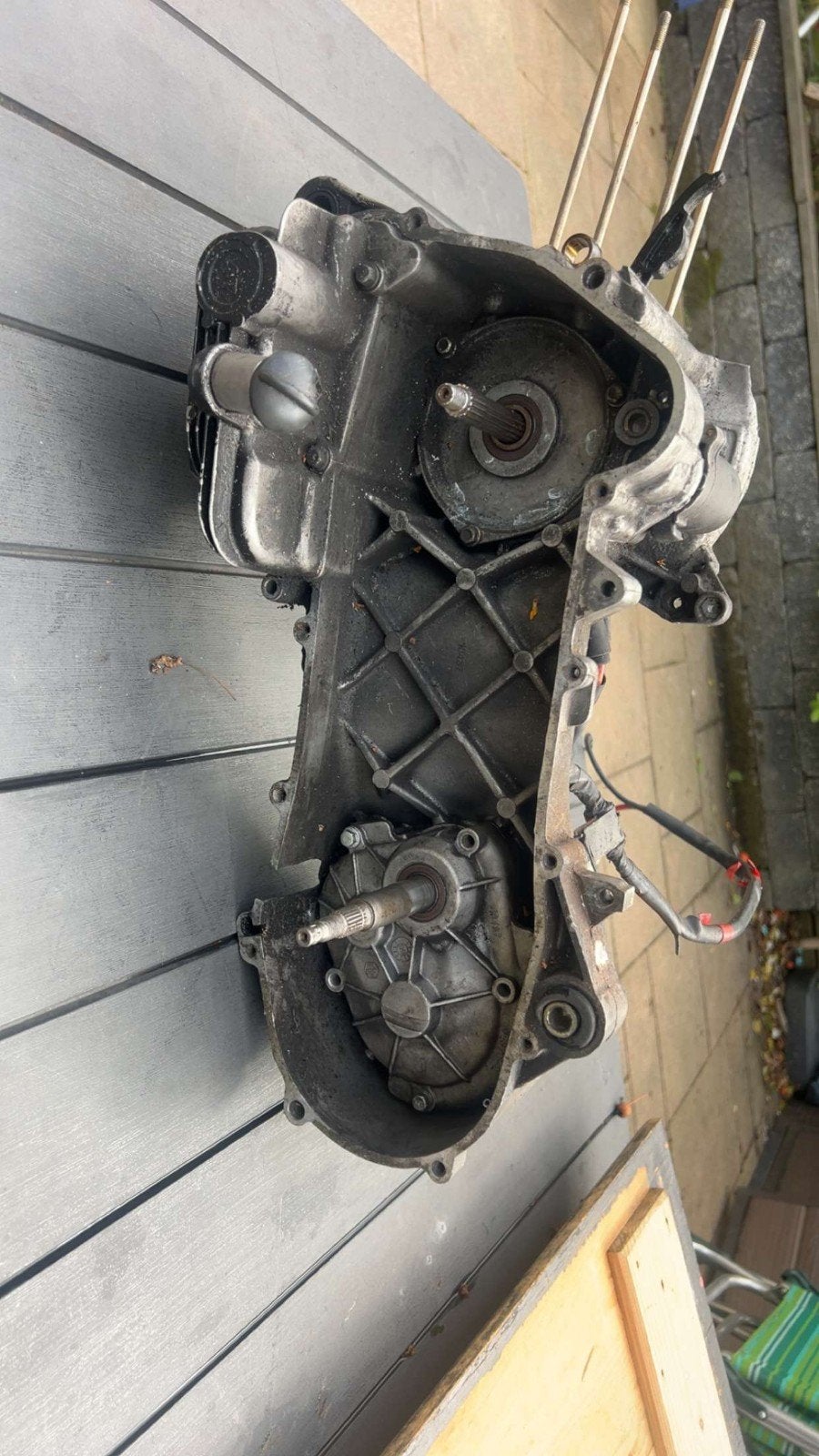 piaggio 4takt blok, Ophalen, Blok
