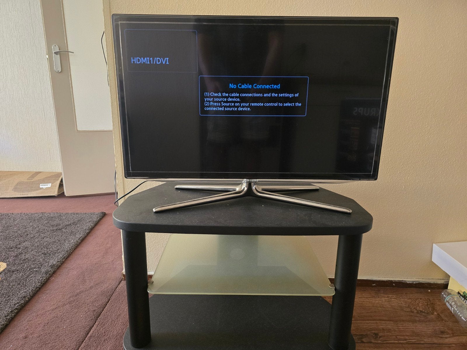 Samsung TV  met tv-meubel - Zo goed als nieuw, Audio, Tv en Foto, Ophalen, LED, 50 Hz, 80 tot 100 cm