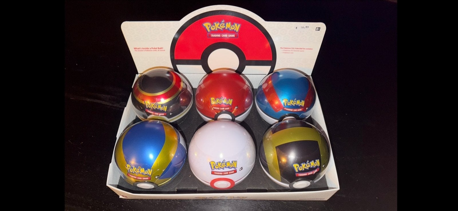 Pokémon Trading Card Game Poké Ball Tin Set (6 stuks ) d21, Ophalen, Nieuw