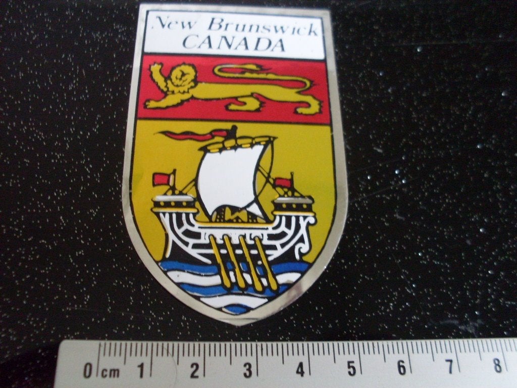 folie sticker New Brunswick canada logo wapen embleem, Verzenden, Zo goed als nieuw, Overige typen