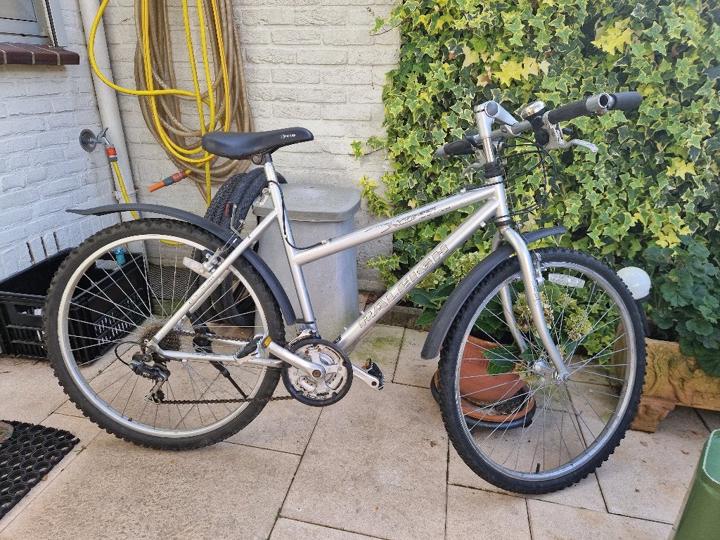 Raleigh maat 50cm type mountainbike., 26 inch of meer, Gebruikt, Velgrem, Ophalen of Verzenden