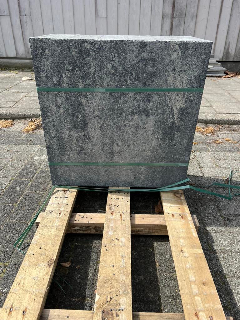 Tuin tegels 60x60 grezzo, Ophalen, Zo goed als nieuw, Hout, Tuin