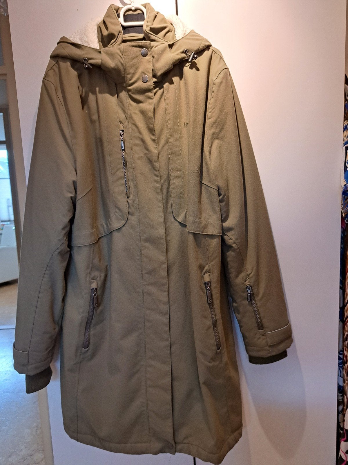 Human Nature winterjas legergroen XXL, afritsbare capuchon, Human Nature, Ophalen of Verzenden, Maat 46/48 (XL) of groter, Groen