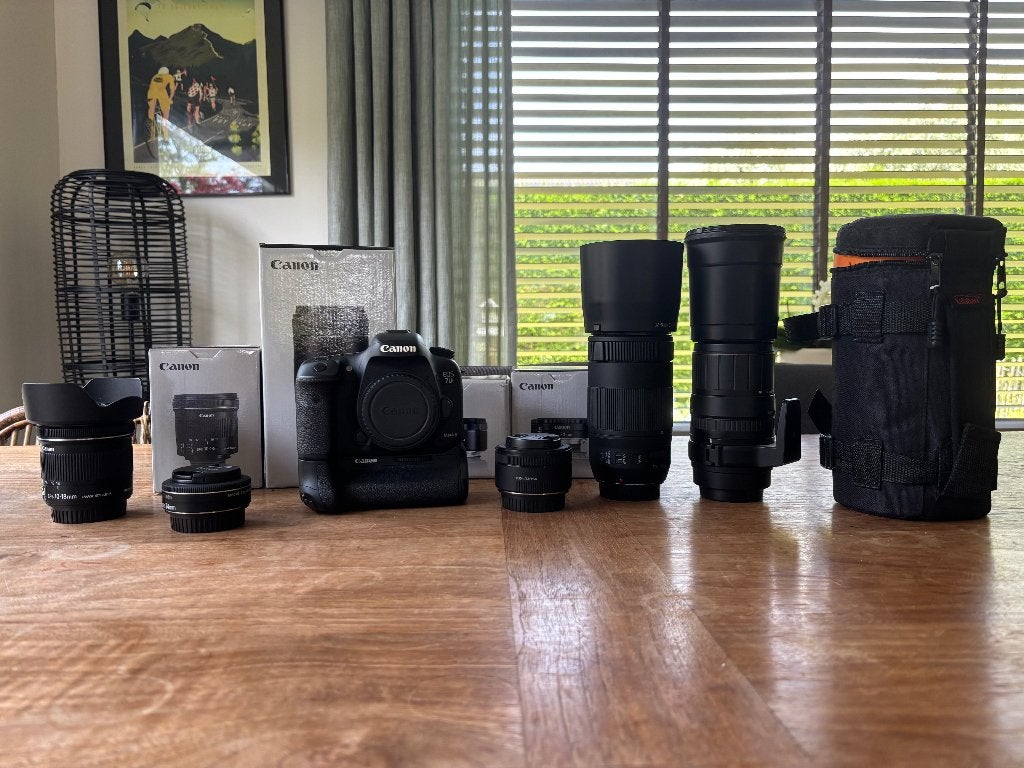 Canon 7D mark II met veel lenzen!, Spiegelreflex, Canon, Zo goed als nieuw, 8 keer of meer