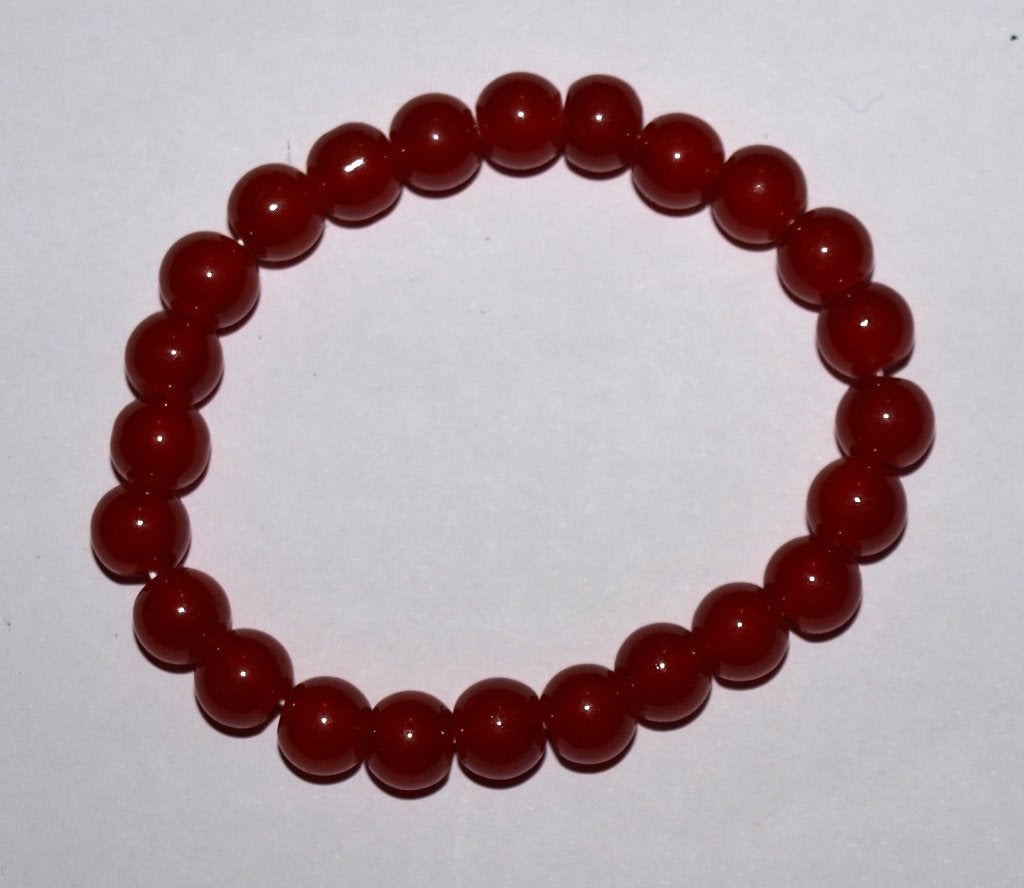Mooie rode kralen armband, Ophalen of Verzenden, Nieuw, Rood, Overige materialen