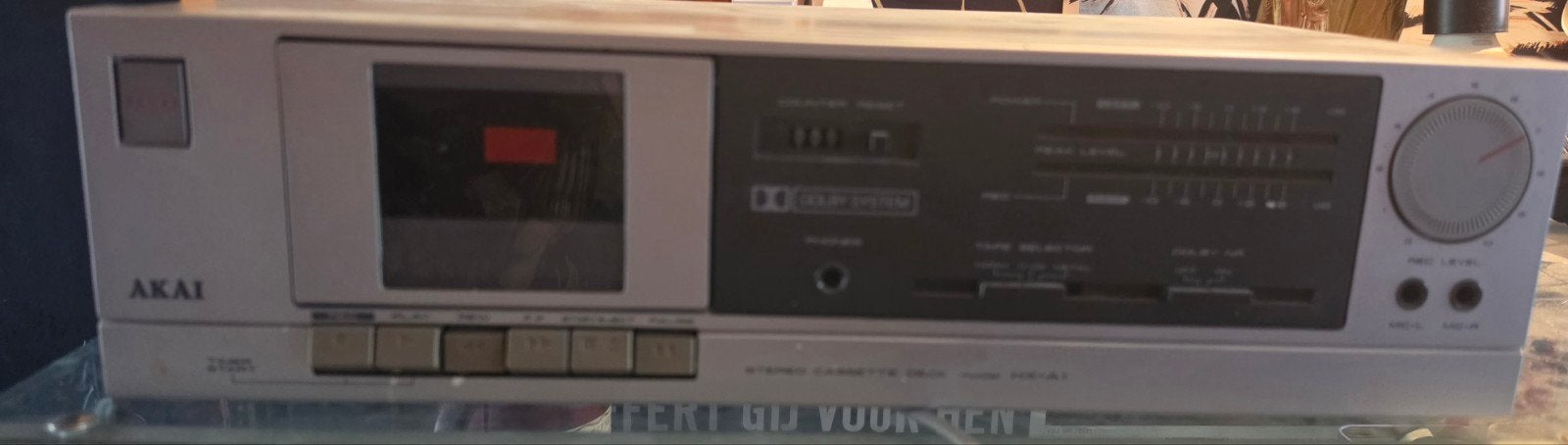Akai Cassettedeck - Vintage Stereo Cassette Deck, Ophalen, Enkel, Akai, Tiptoetsen