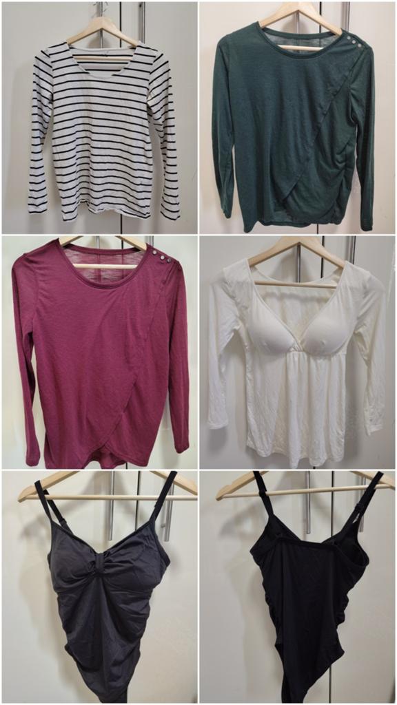 Zwangerschapskleding pakket (broeken, shirts, tops), Kleding | Dames, Positiekleding, Maat 38/40 (M), Diverse merken, Blauw, Ophalen of Verzenden